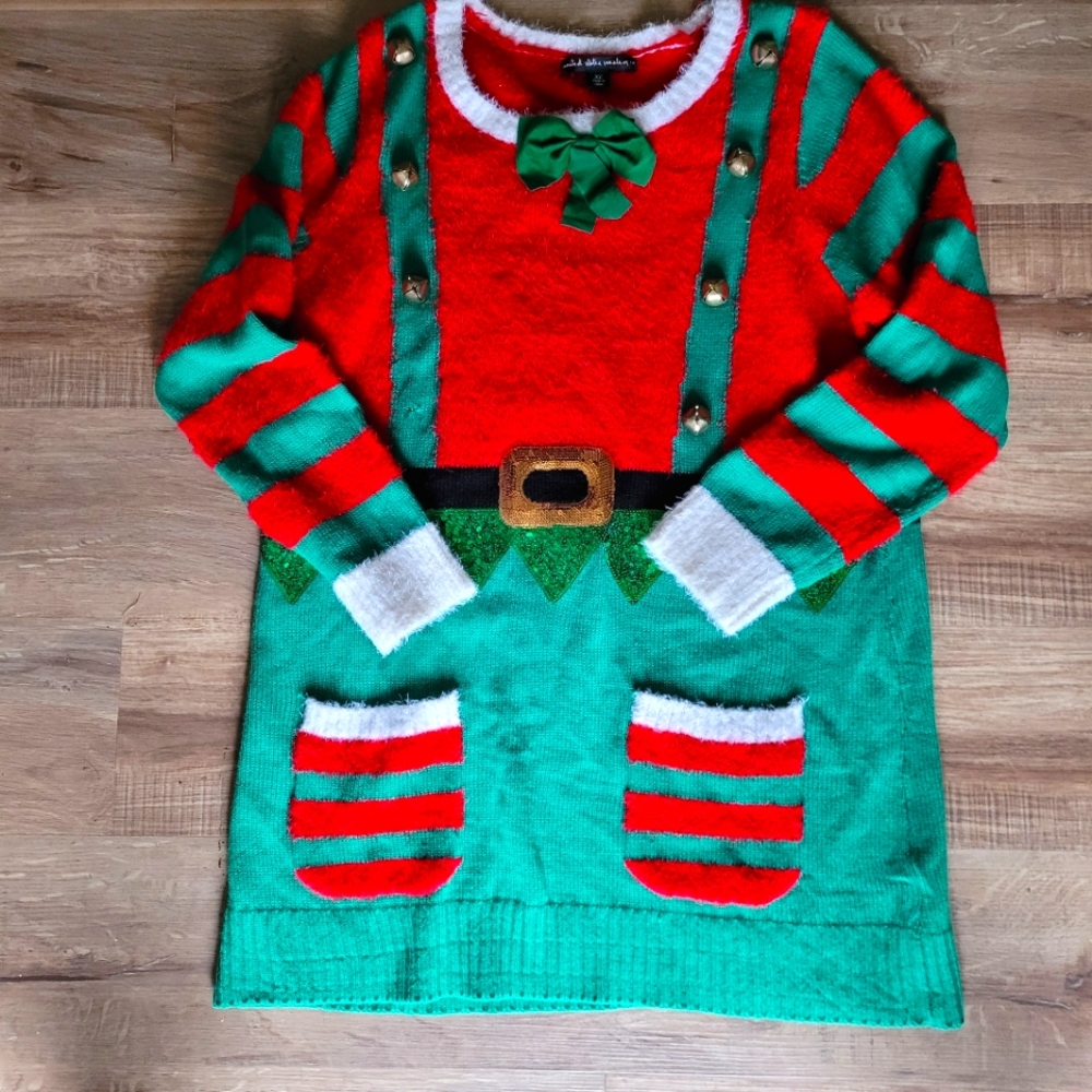 United States Sweater Ugly Christmas Sweater Dress Size XL